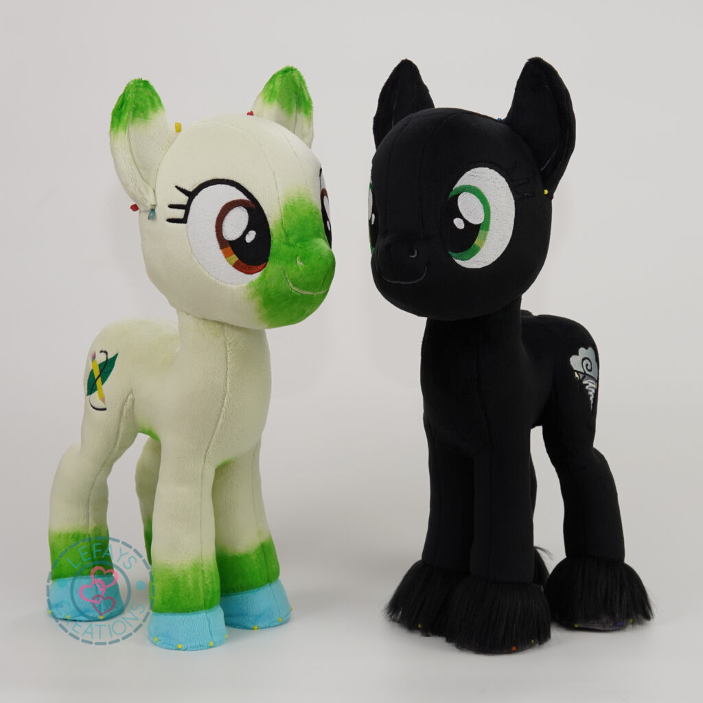 Green and Black Pony