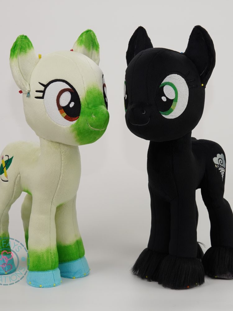 Green and Black Pony